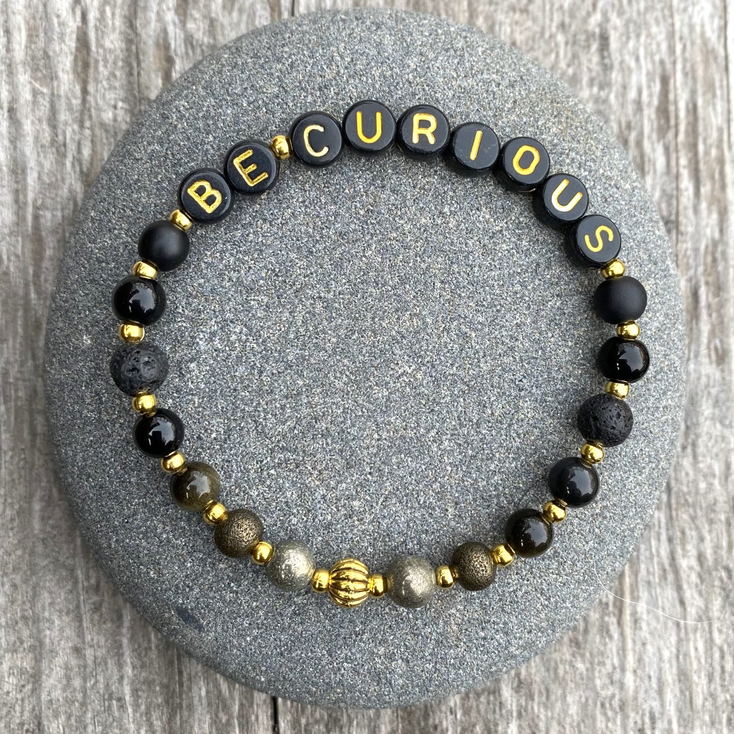 *Be Curious* Mantra Bracelet