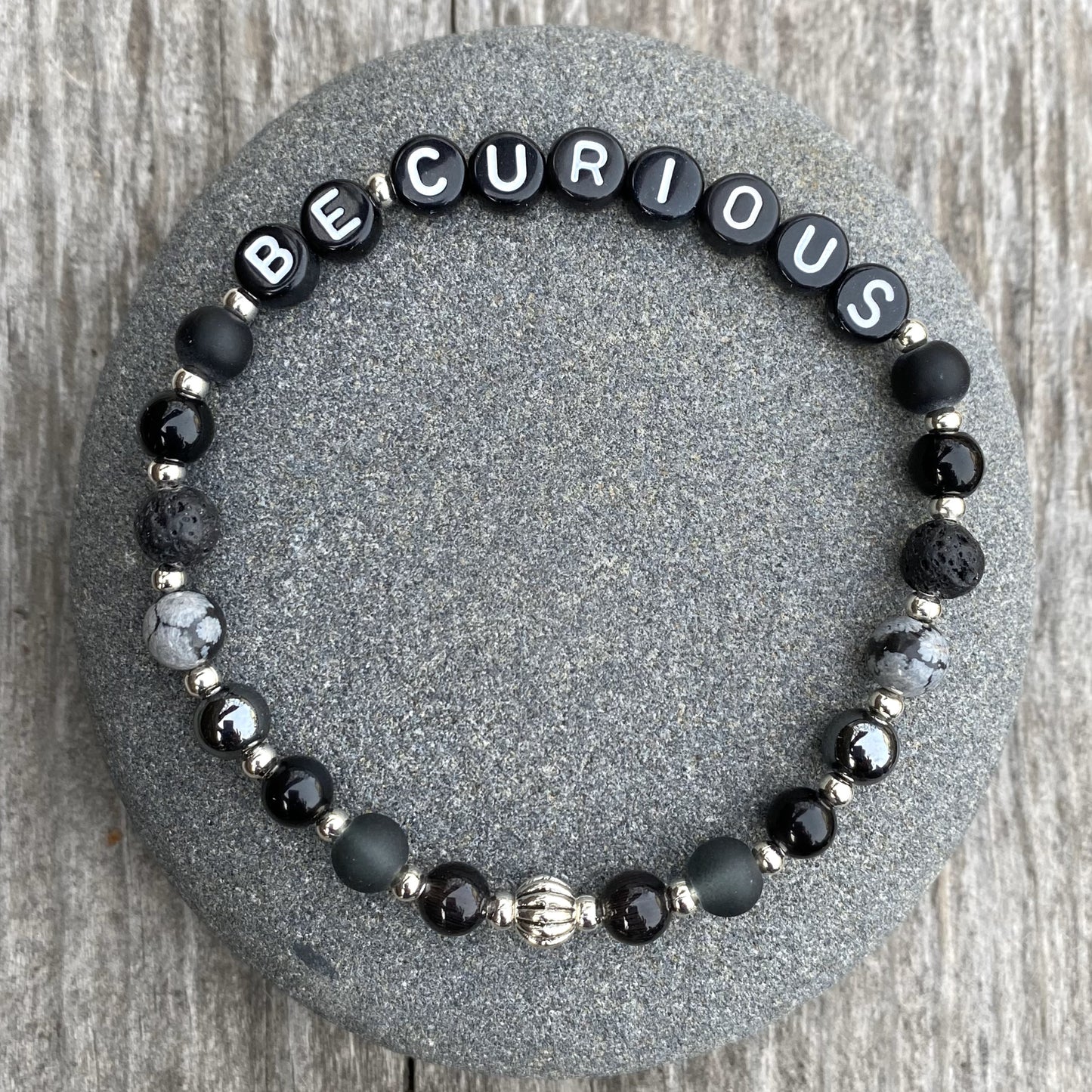 *Be Curious* Mantra Bracelet
