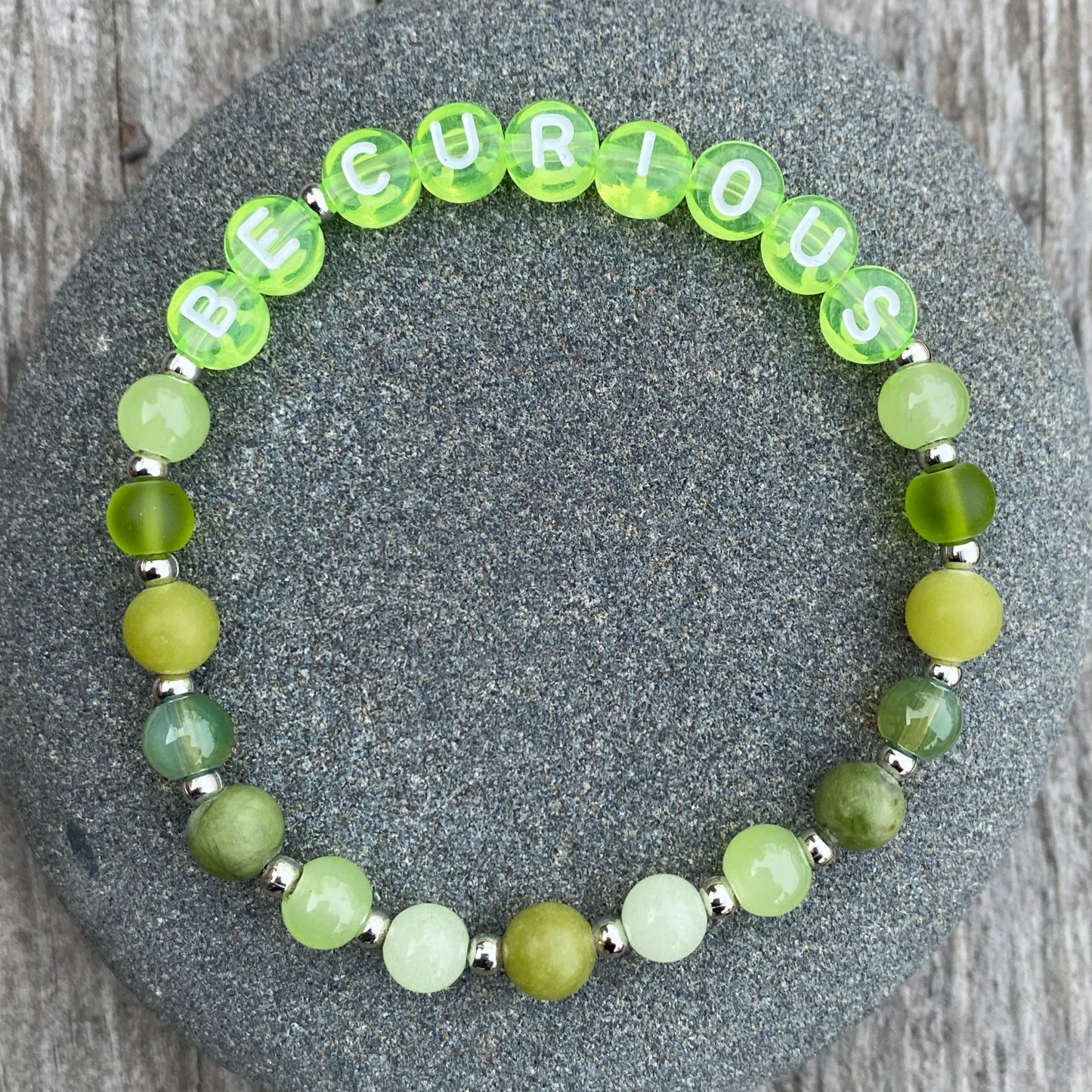 *Be Curious* Mantra Bracelet