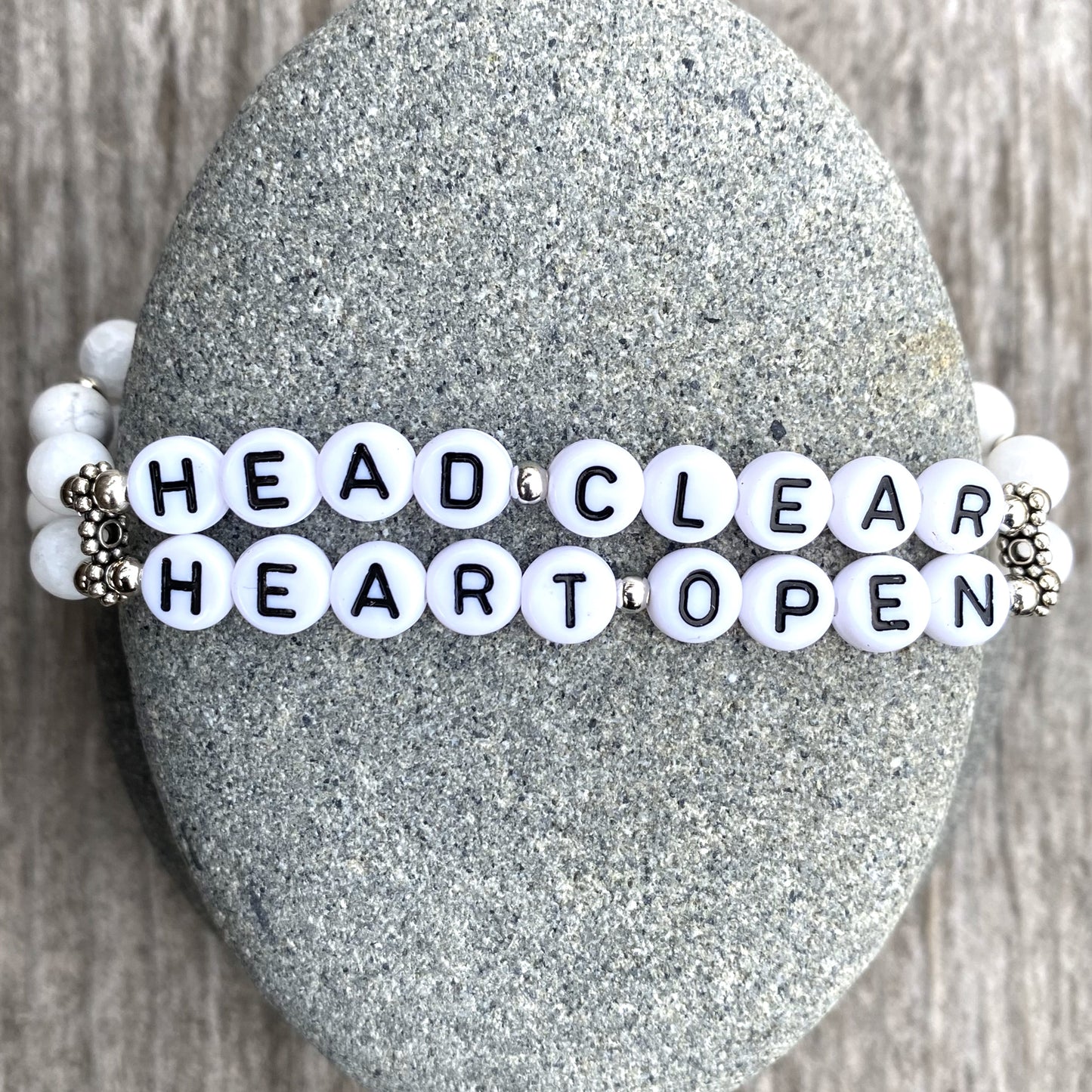 *Head Clear, Heart Open* Mantra Bracelet