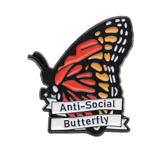 *Anti-Social Butterfly* Lapel Pin