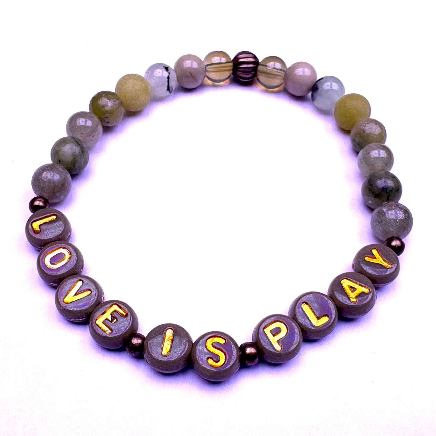 *Love Is Play* Mantra Bracelet