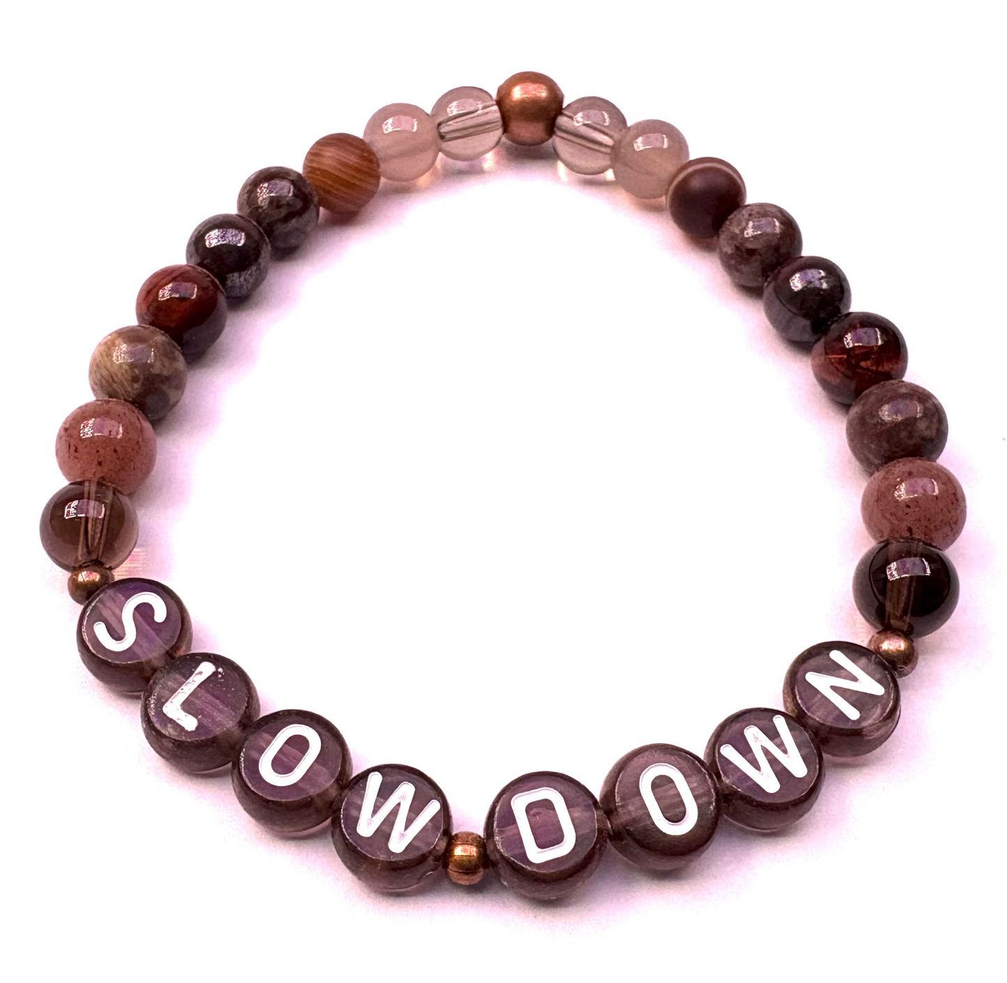 *Slow Down* Mantra Bracelet