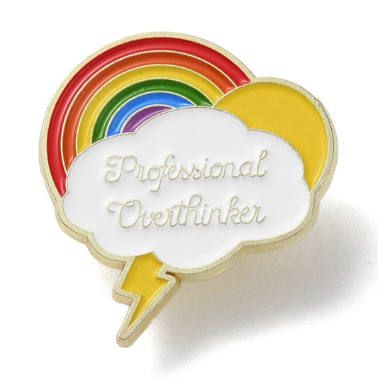 *Professional Overthinker* Lapel Pin