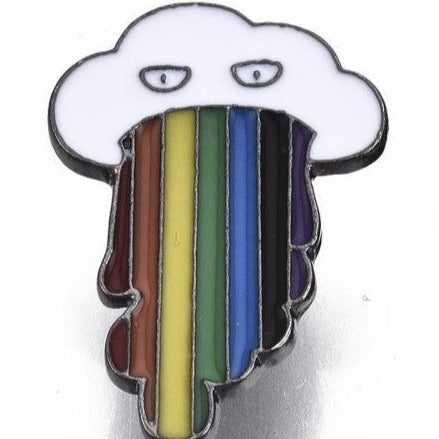 Barfing Cloud Lapel Pin