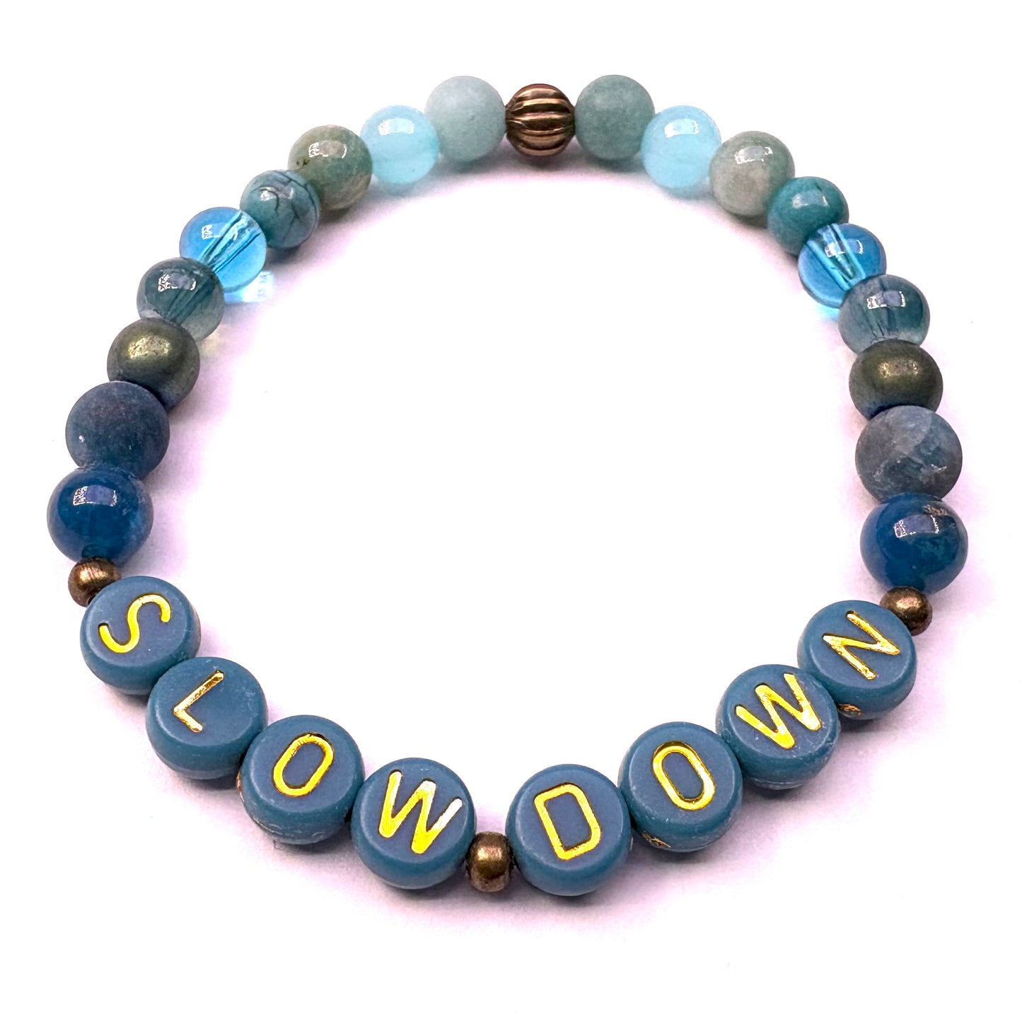 *Slow Down* Mantra Bracelet