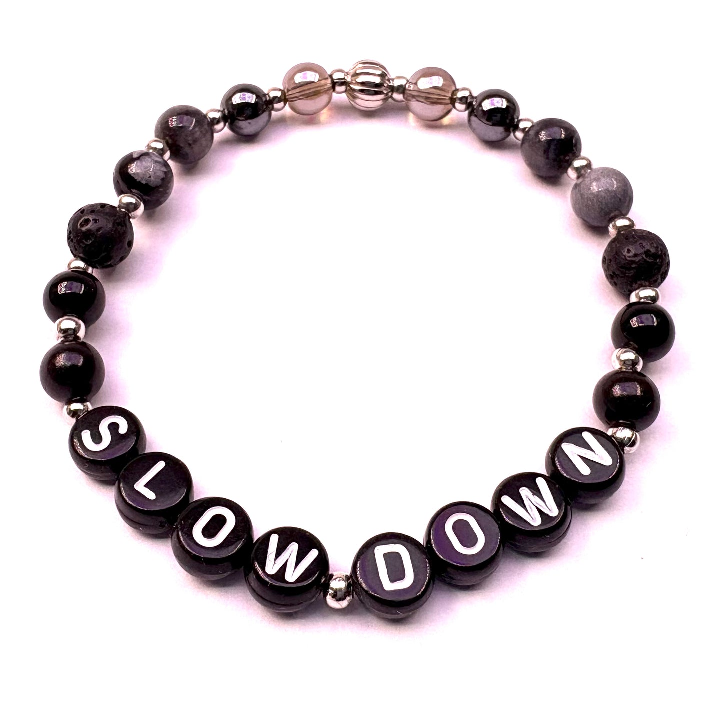 *Slow Down* Mantra Bracelet