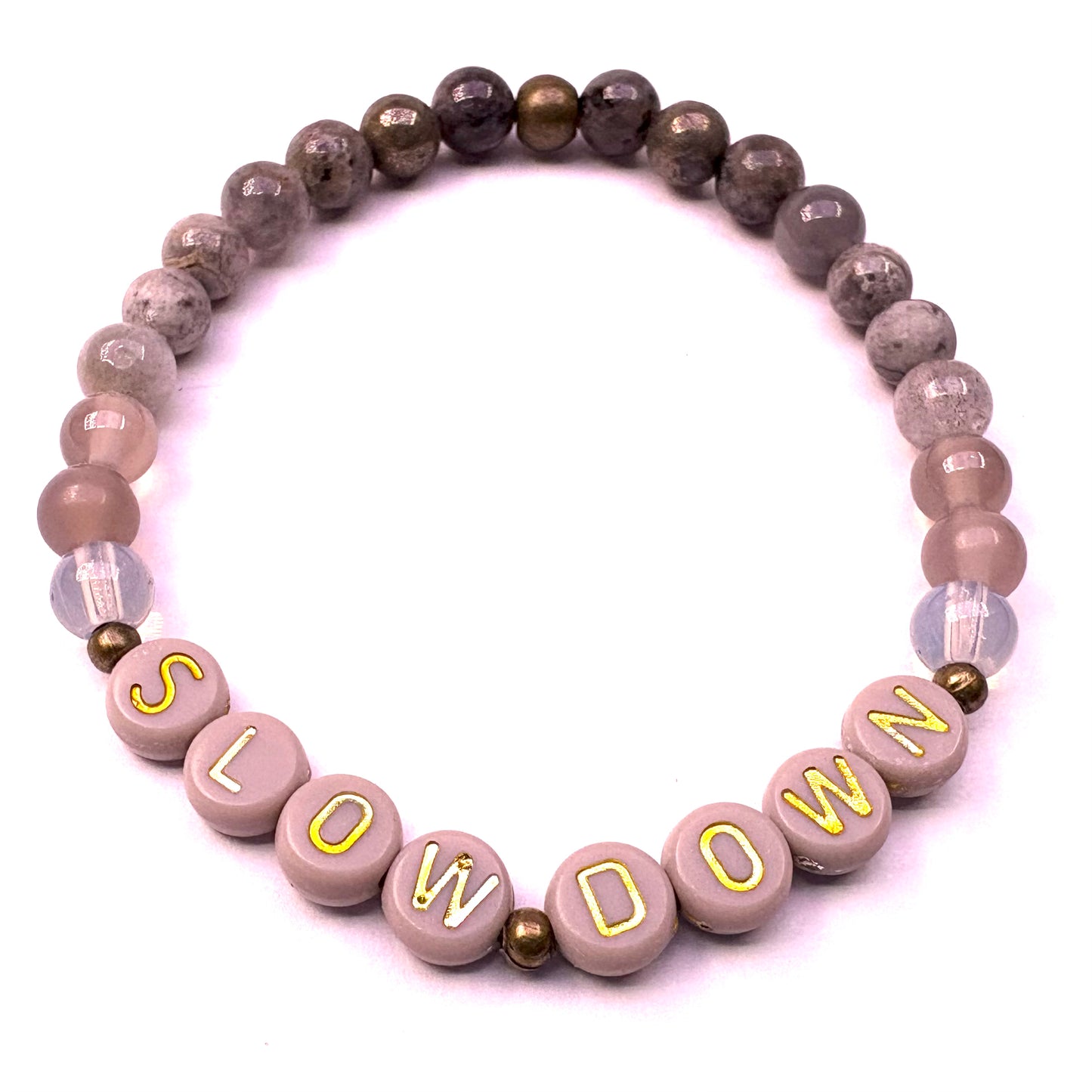 *Slow Down* Mantra Bracelet