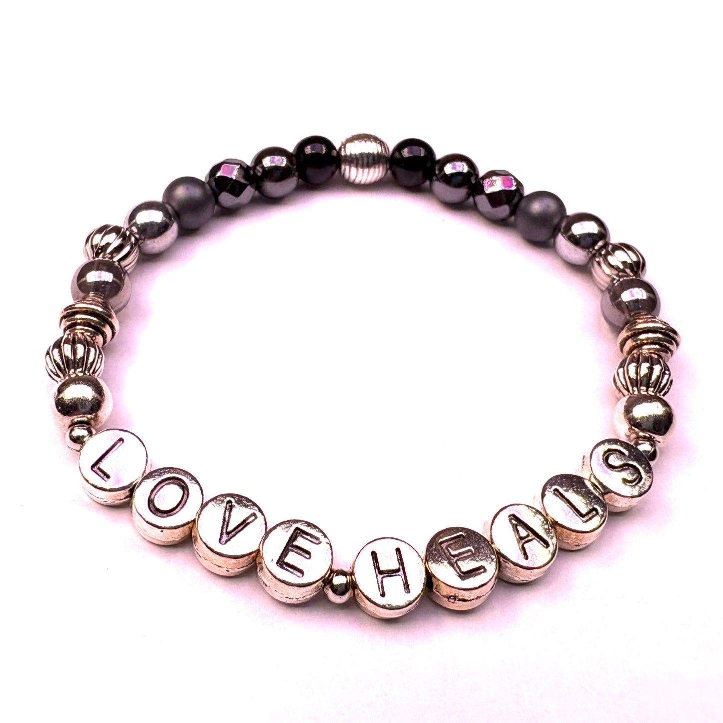 *Love Heals* Mantra Bracelet