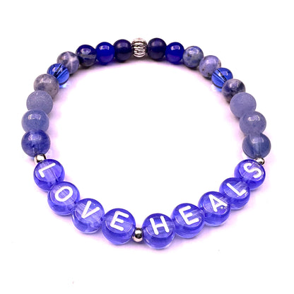 *Love Heals* Mantra Bracelet