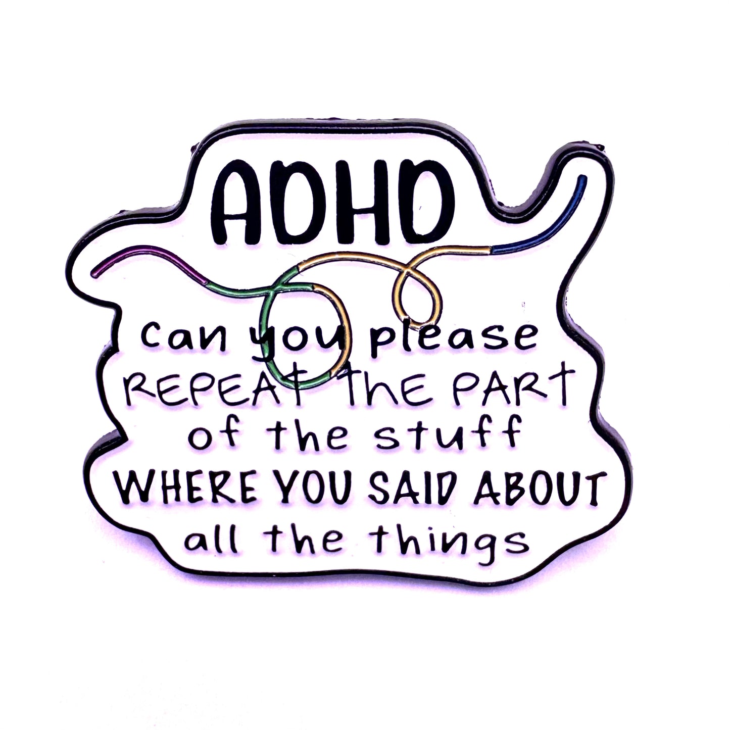 *ADHD* Lapel Pin