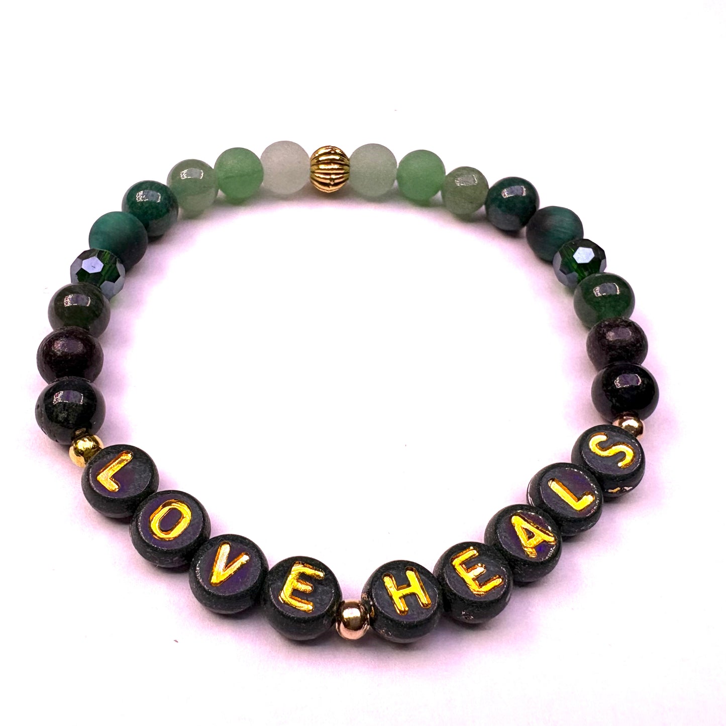 *Love Heals* Mantra Bracelet