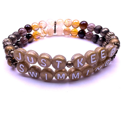 *Just Keep Swimming* Mantra Bracelet