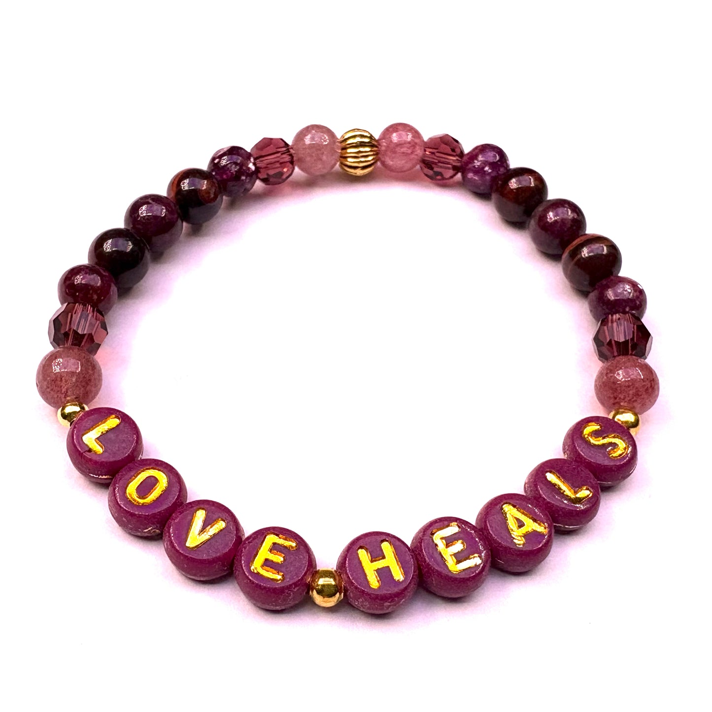 *Love Heals* Mantra Bracelet