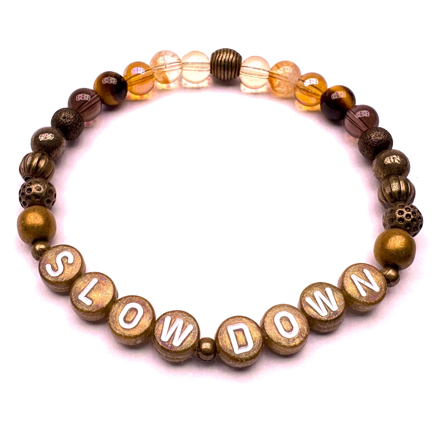 *Slow Down* Mantra Bracelet