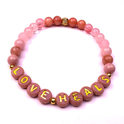 *Love Heals* Mantra Bracelet