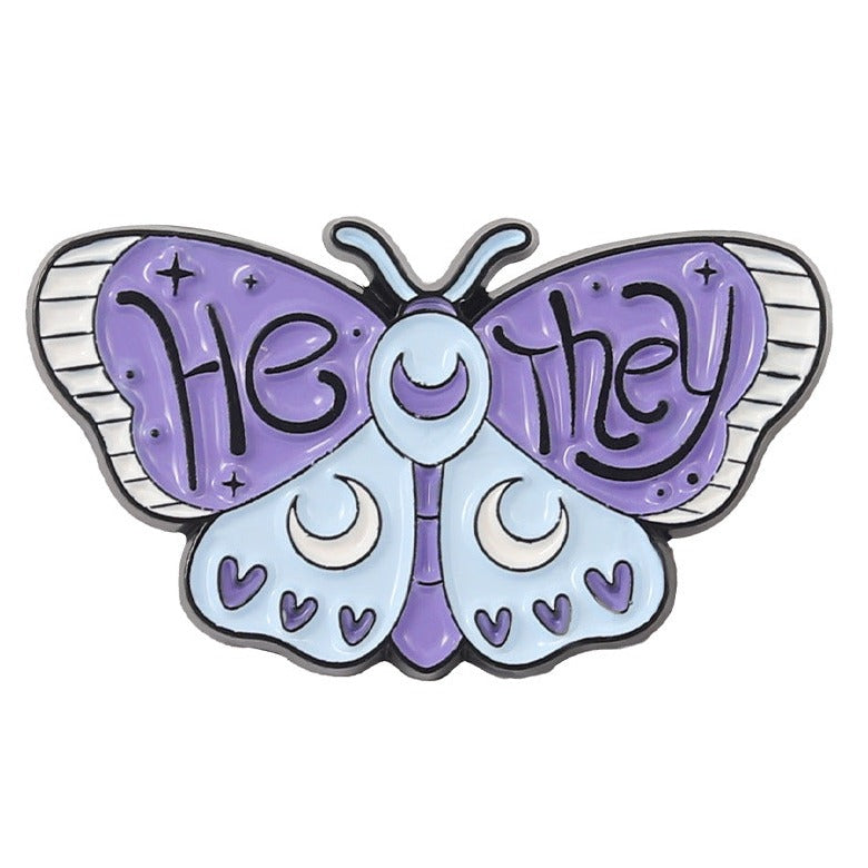 *He/They* Pronoun Lapel Pin