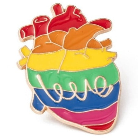 Anatomical Heart *Love* Lapel Pin