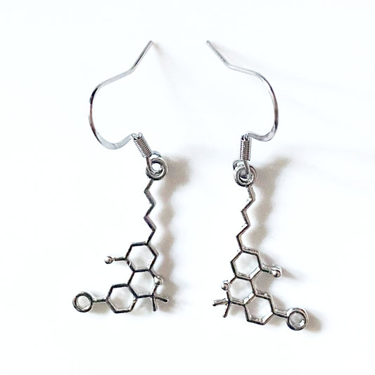 THC Molecule Earring