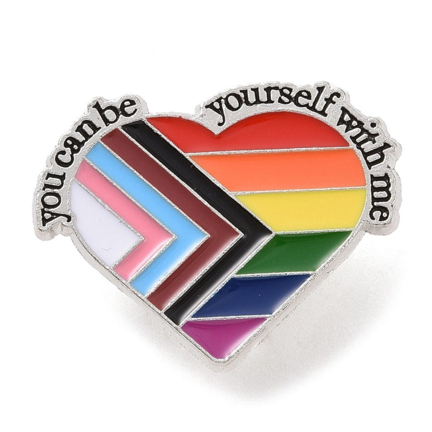 *You Can Be Yourself With Me* Lapel Pin