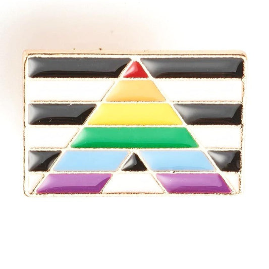 *Straight Ally Flag* Lapel Pin