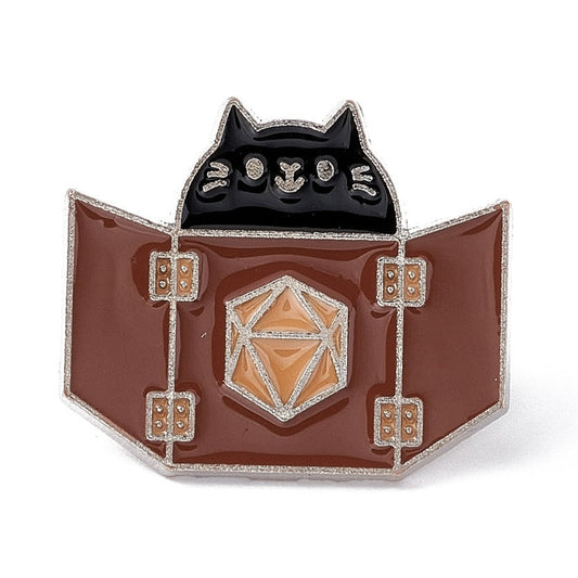 Dungeon Master Cat Lapel Pin