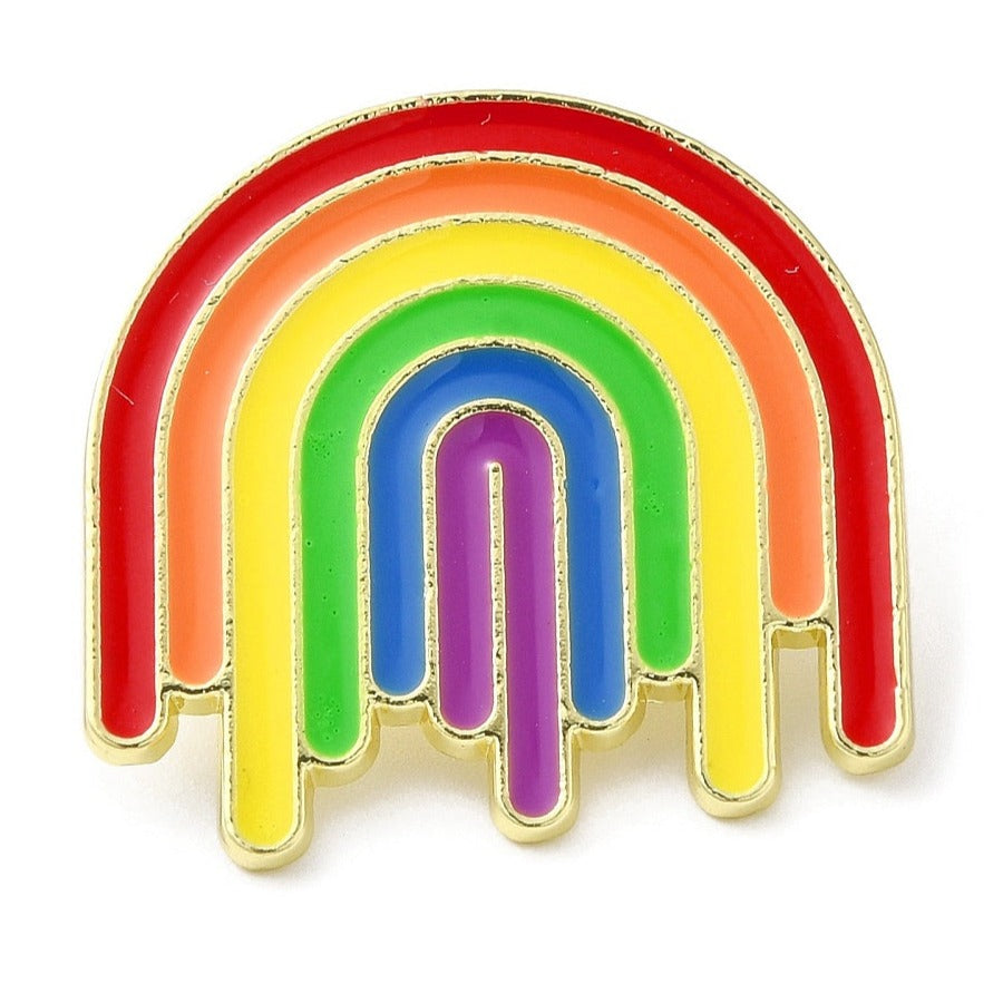 Rainbow Arc Lapel Pin