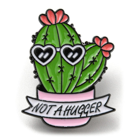 *Not A Hugger* Lapel Pin