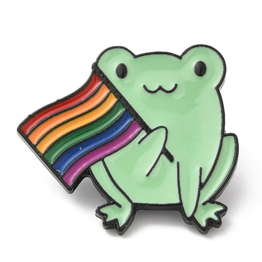 Frog Pride Lapel Pin