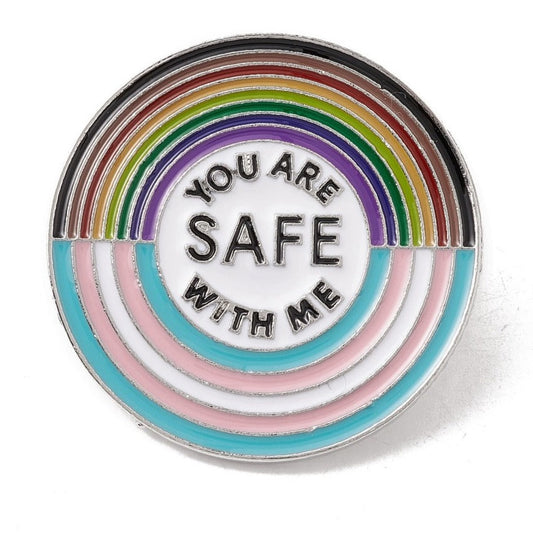 *You Are Safe With Me* Lapel Pin